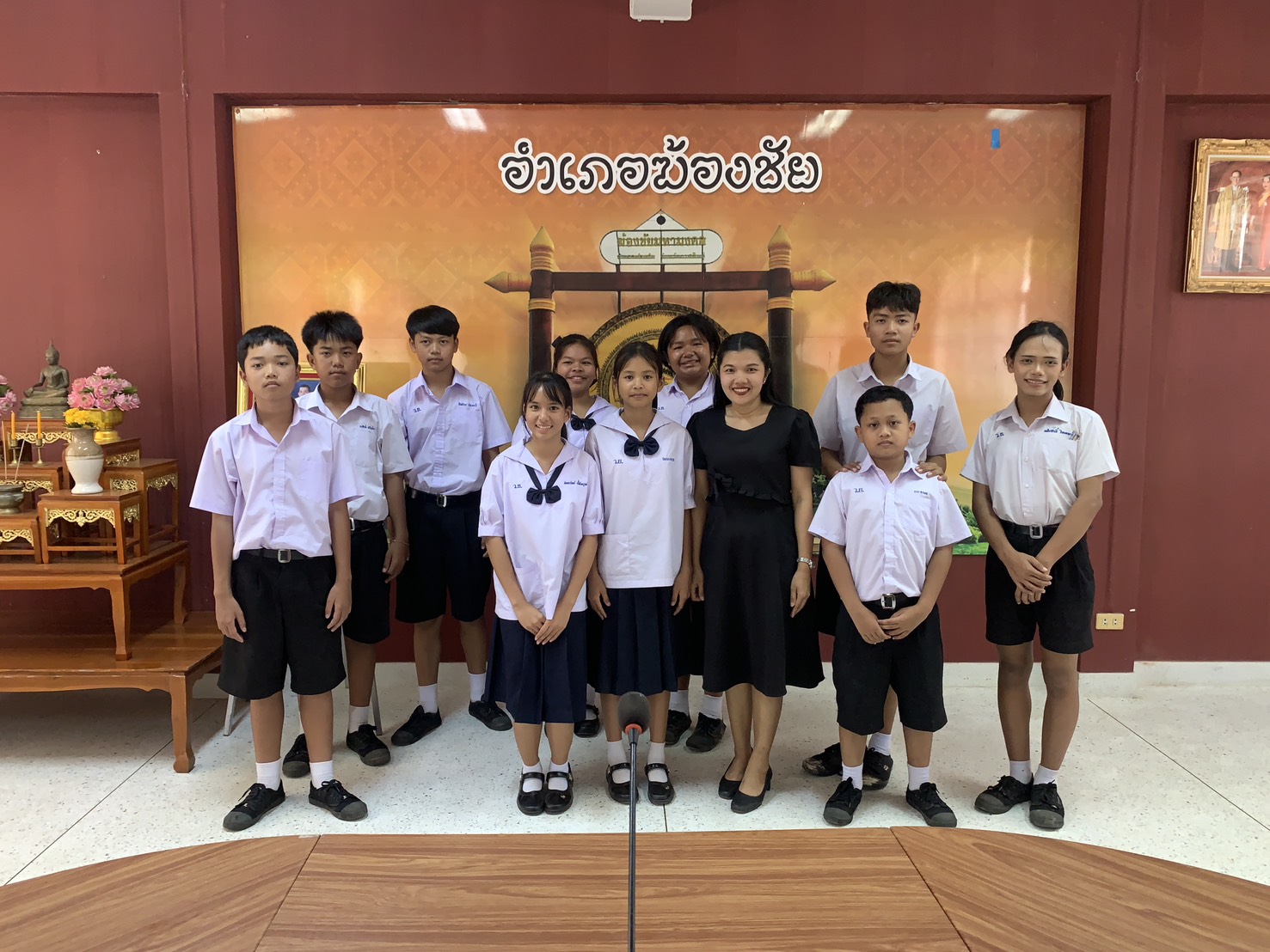 โรงเรียนวังยางวิทยาคาร นำนักเรียนเข้าร่วมจัดตั้งสภาเด็กและเยาวชนระดับอำเภอฆ้องชัย